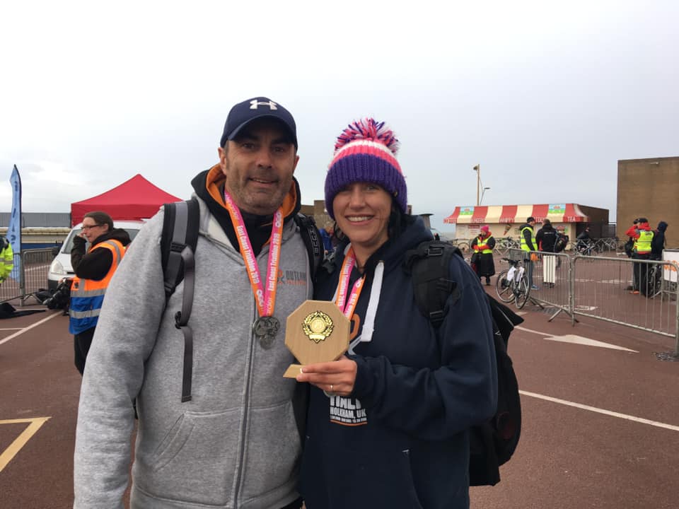 L R David Hicks and Jemma Redhead